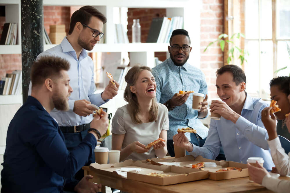 pizza party for employees