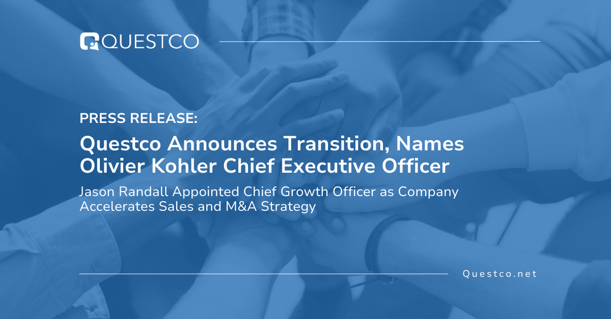 Questco Announces CEO Transition, Names Olivier Kohler CEO