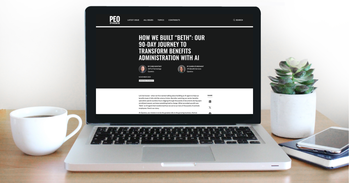 Featured in PEO Insider: A 90-Day AI Project Rooted in Client-Driven Innovation